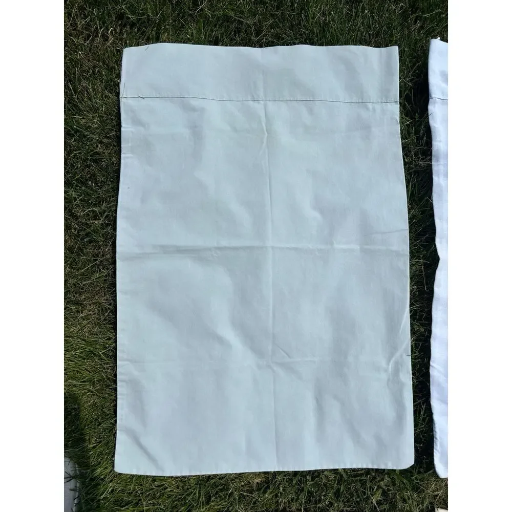 Vintage Cotton Pillowcases Butterflies Floral Standard And Plain